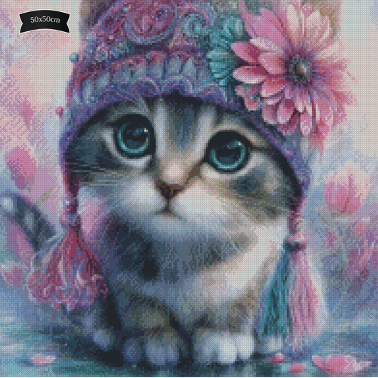 Diamond Painting Blütenzauber-Kätzchen von Elly_A.I