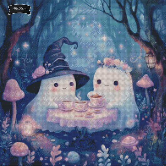 Diamond Painting Geister-Teestunde von Traumpixxel