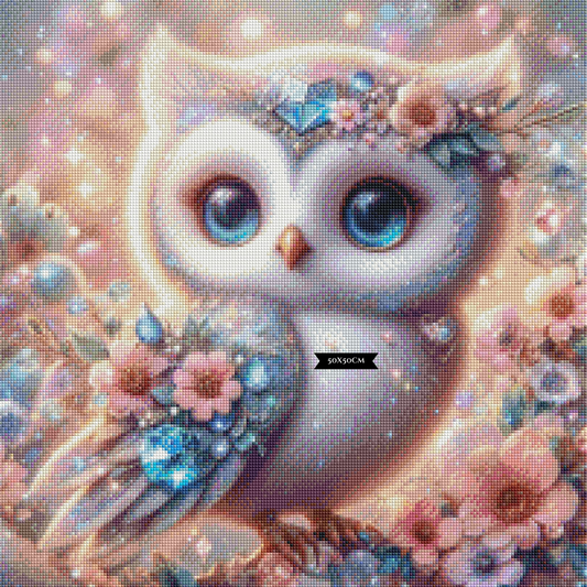 Diamond Painting Owl's Floral Heaven ©Lexxy Ai