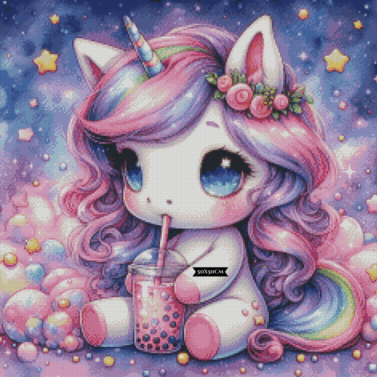 Bubble Tea Buddies - Einhorn ©salzkatze.ai