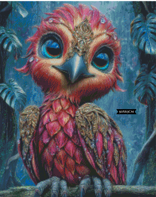 Diamond Painting Wächter der Rubinfeder ©sandrietta_ai