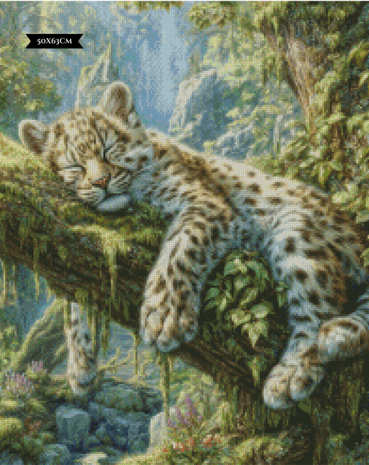 Diamond Painting Leise ruht der kleine Jäger ©salzkatze.ai