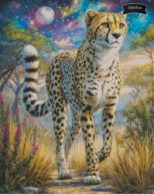 Diamond Painting Jäger im goldenen Gras von Salzkatze.ai