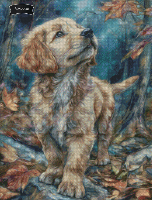 Diamond Painting Kleiner Abenteurer von Salzkatze.ai