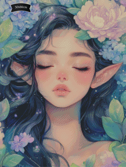 Diamond Painting Schatten im Silberhain von Salzkatze.ai