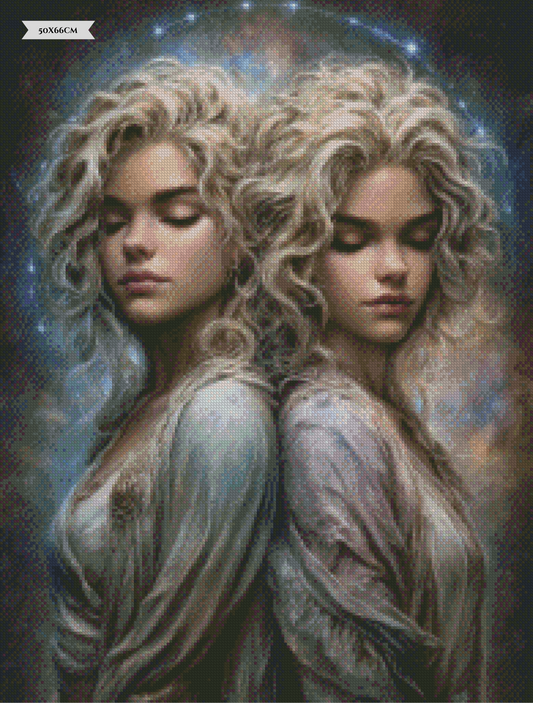 Diamond Painting Stimme der Winde (Zwillinge) ©salzkatze.ai