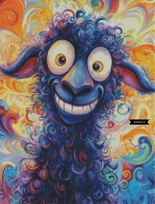 Diamond Painting Wollfram ©salzkatze.ai