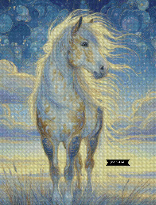 Diamond Painting Moonlit Mane ©salzkatze.ai