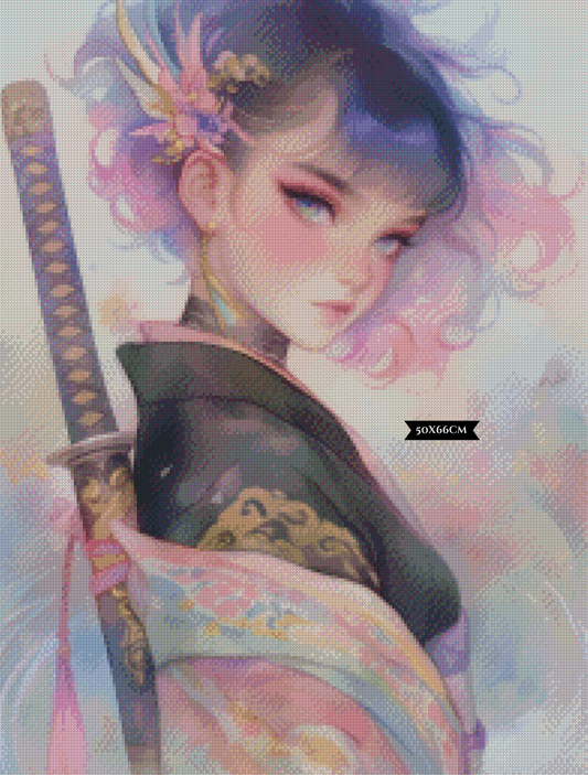 Diamond Painting Pastel Ronin ©salzkatze.ai