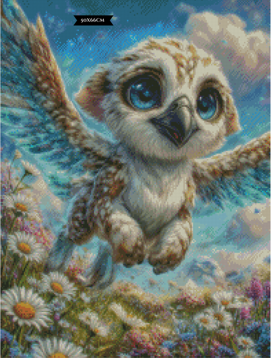 Diamond Painting Kleiner Wächter im Blütenmeer ©salzkatze.ai