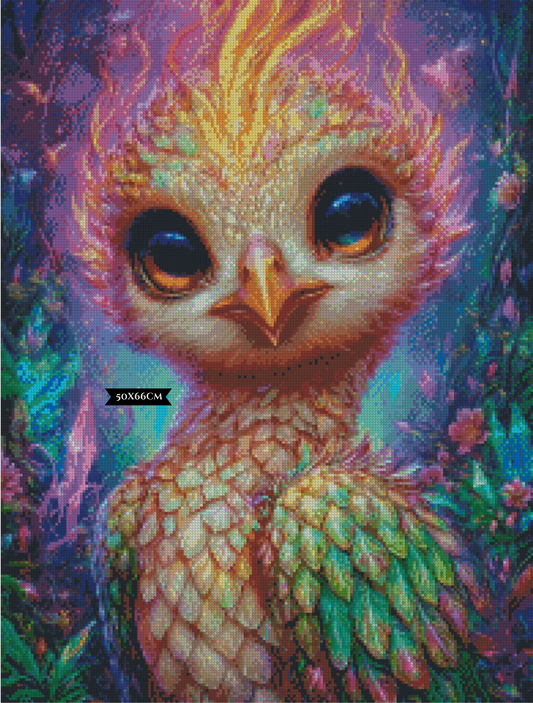 Diamond Painting Flammenfeder ©sandrietta_ai