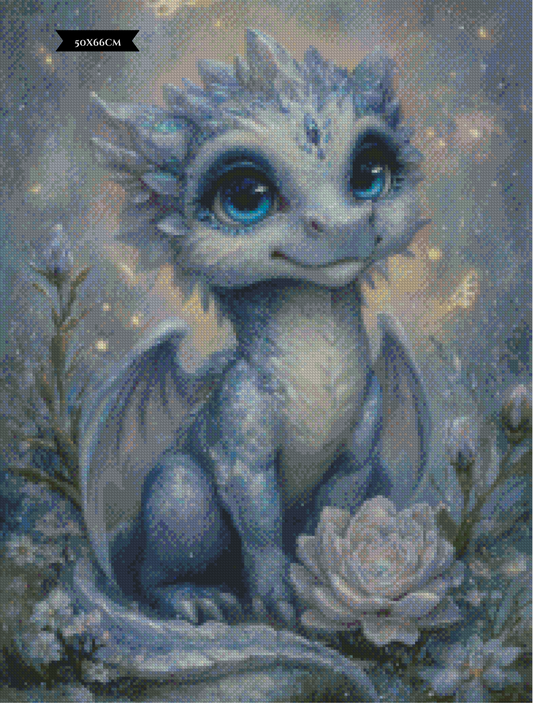 Diamond Painting Saphira Frostblüte ©trudis_ai_art