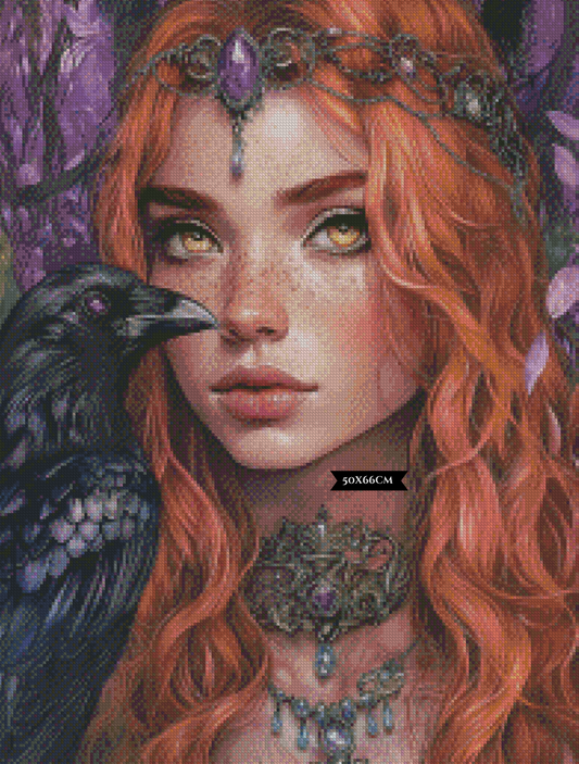 Diamond Painting Die Schicksalsweberin der Nacht ©trudis_ai_art