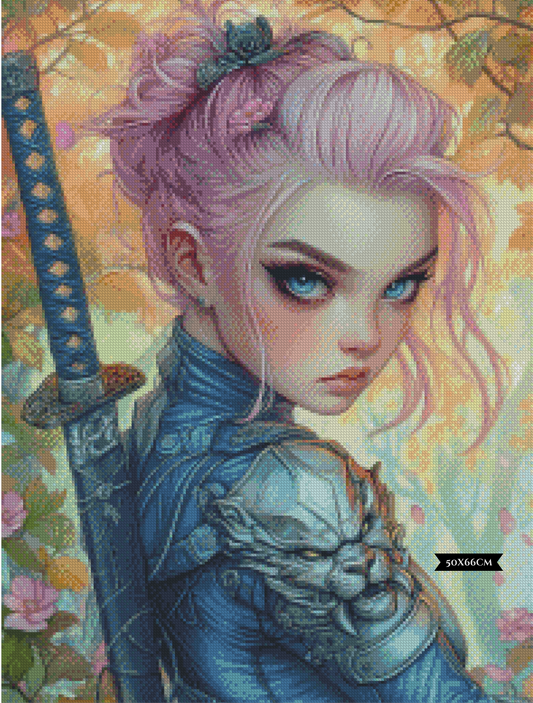 Diamond Painting Tochter der Kirschblüten ©trudis_ai_art