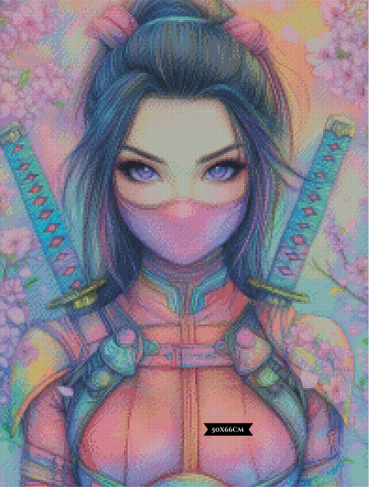Diamond Painting Shinobi der tausend Farben ©trudis_ai_art