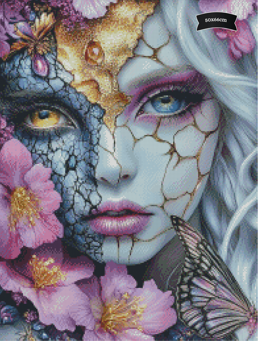 Diamond Painting Blüten aus der Dunkelheit von Sandrietta_ai