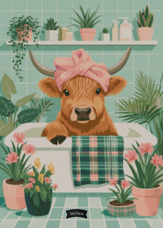 Diamond Painting Moo-Time von ©salzkatze.ai