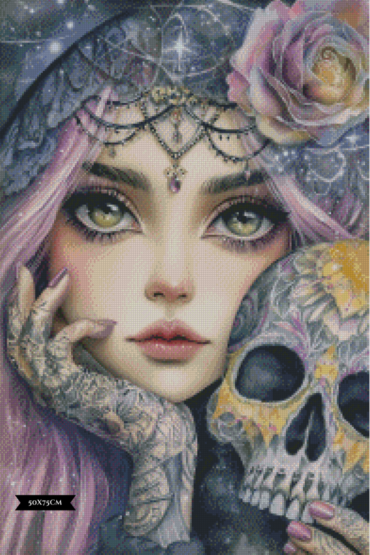 Diamond Painting Jenseits der Masken ©salzkatze.ai