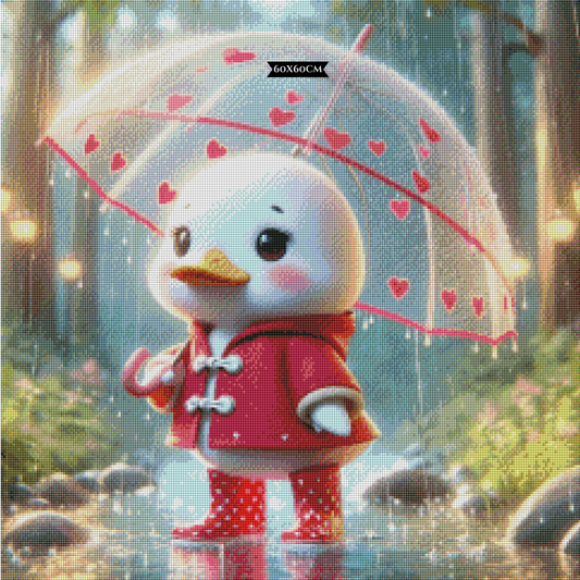 Diamond Painting A Duck's Rainy Adventure ©Lexxy Ai
