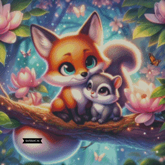 Diamond Painting Magischer Freundschaftsbund ©sandrietta_ai