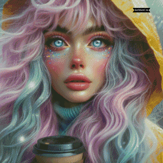 Diamond Painting Morgenmagie im Regen ©Lexxy Ai