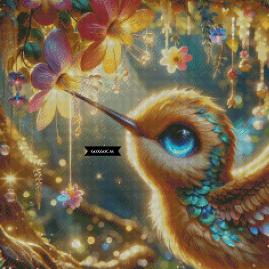 Diamond Painting Lichttänzer des Nektargartens ©Lexxy Ai