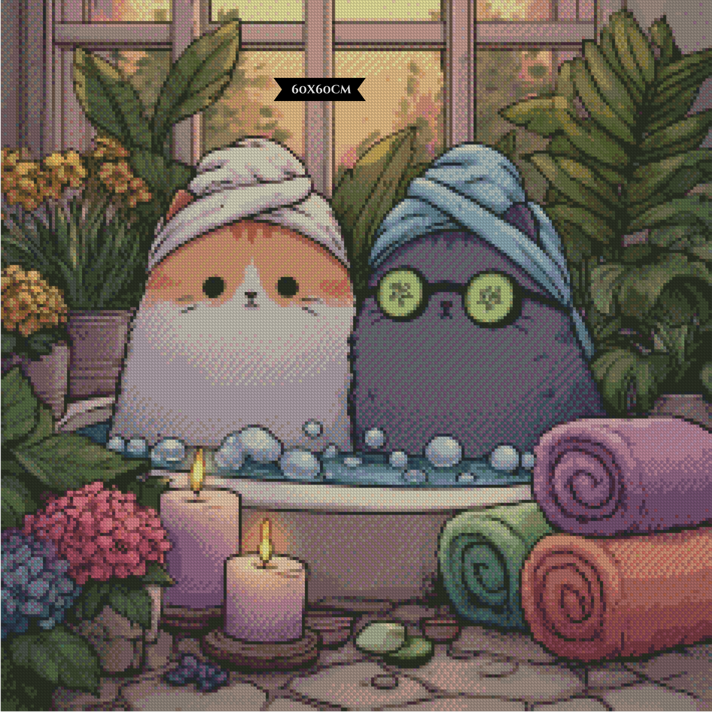 Diamond Painting Spa Day ©salzkatze.ai