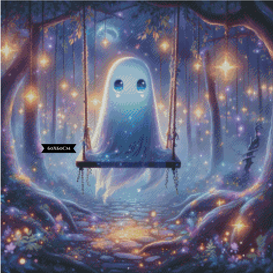 Diamond Painting Mitternachtsschaukel ©Lexxy Ai