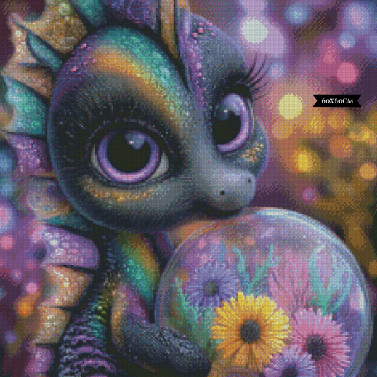 Diamond Painting In der Stille der bunten Welt ©Elly_A.I