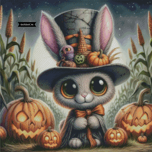 Diamond Painting Sir Hops And The Pumpkin Curse ©MoozyJo.ai