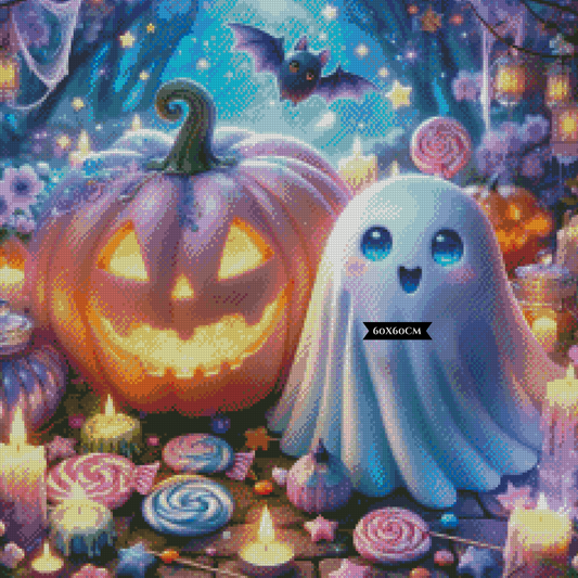 Diamond Painting Halloumi Boo von ©Lexxy Ai