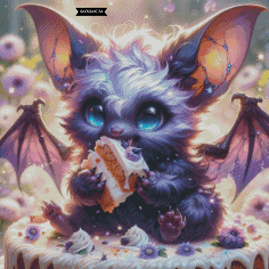 Diamond Painting Purple Bats Delight ©Lexxy Ai