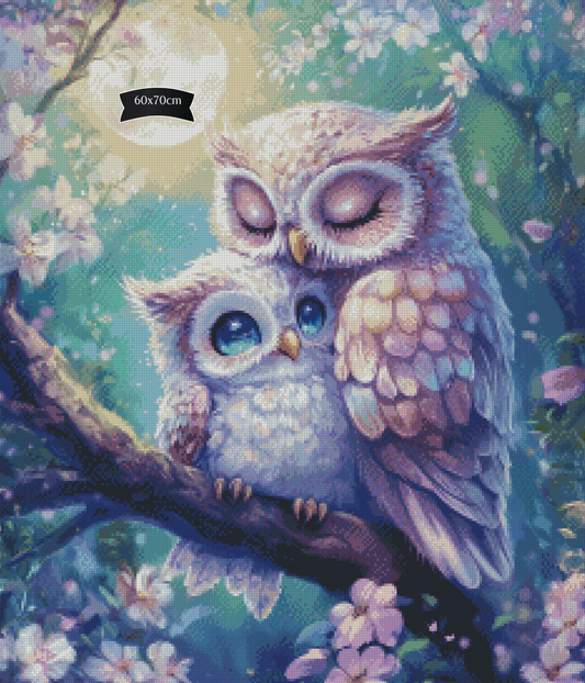 Diamond Painting Moonlight Cuddles von Traumpixxel