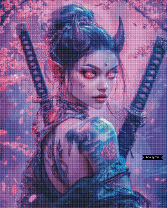 Diamond Painting Purple Oni von Sandrietta_ai