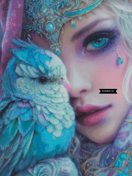 Diamond Painting Die Träne der Saphirseele ©Elly_A.I