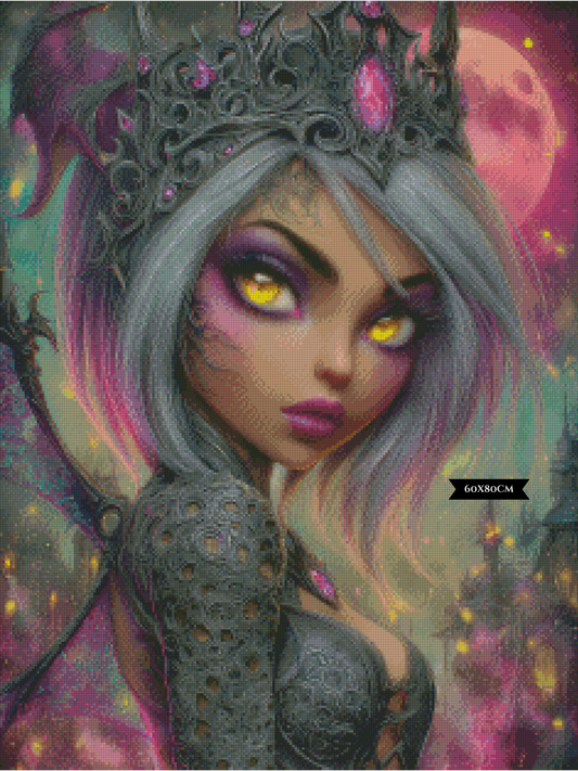 Diamond Painting Ihr Blick kennt die Dunkelheit ©Elly_A.I