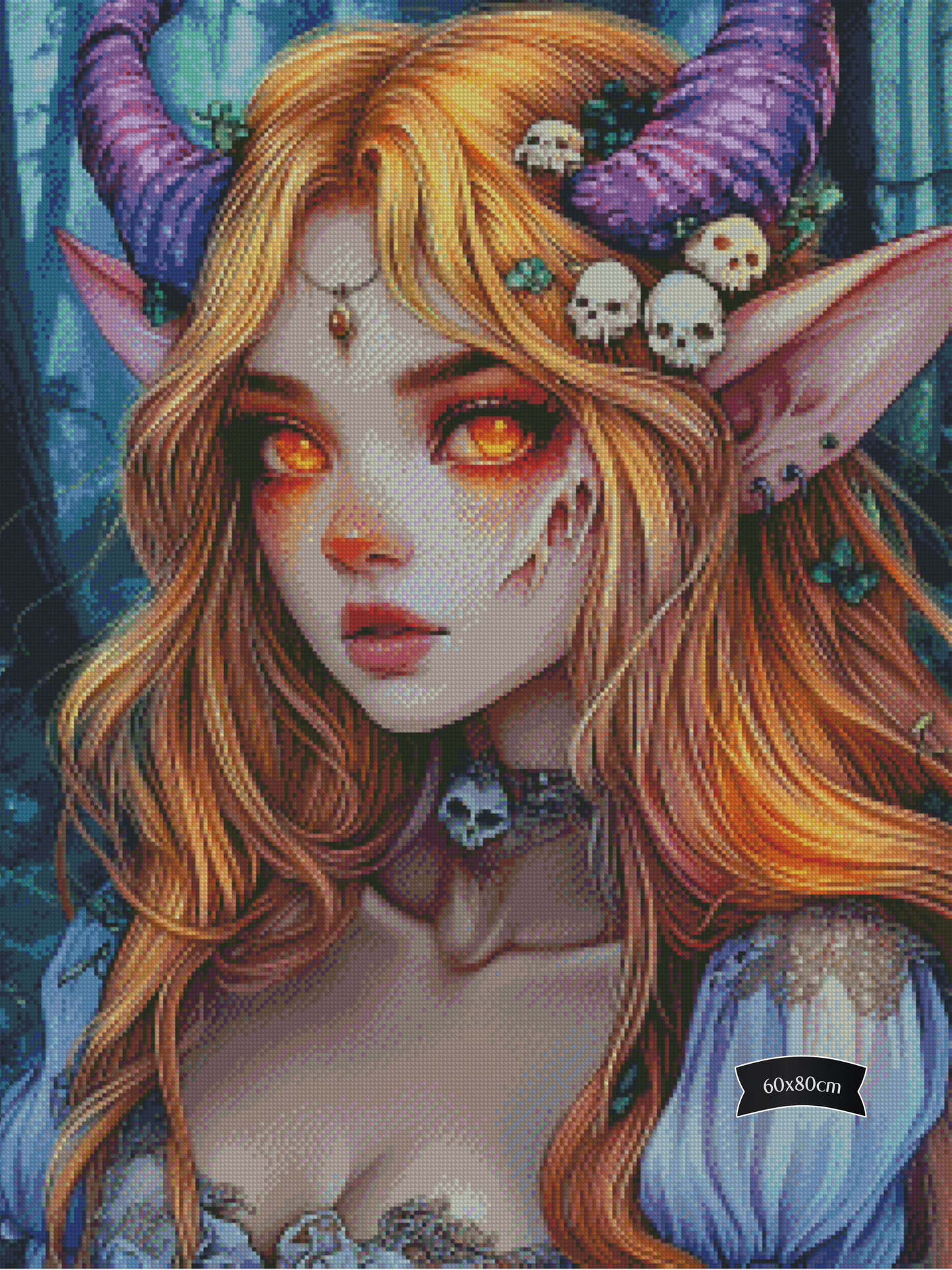 Diamond Painting Die Flamme im Schattenwald von Trudis_ai_art