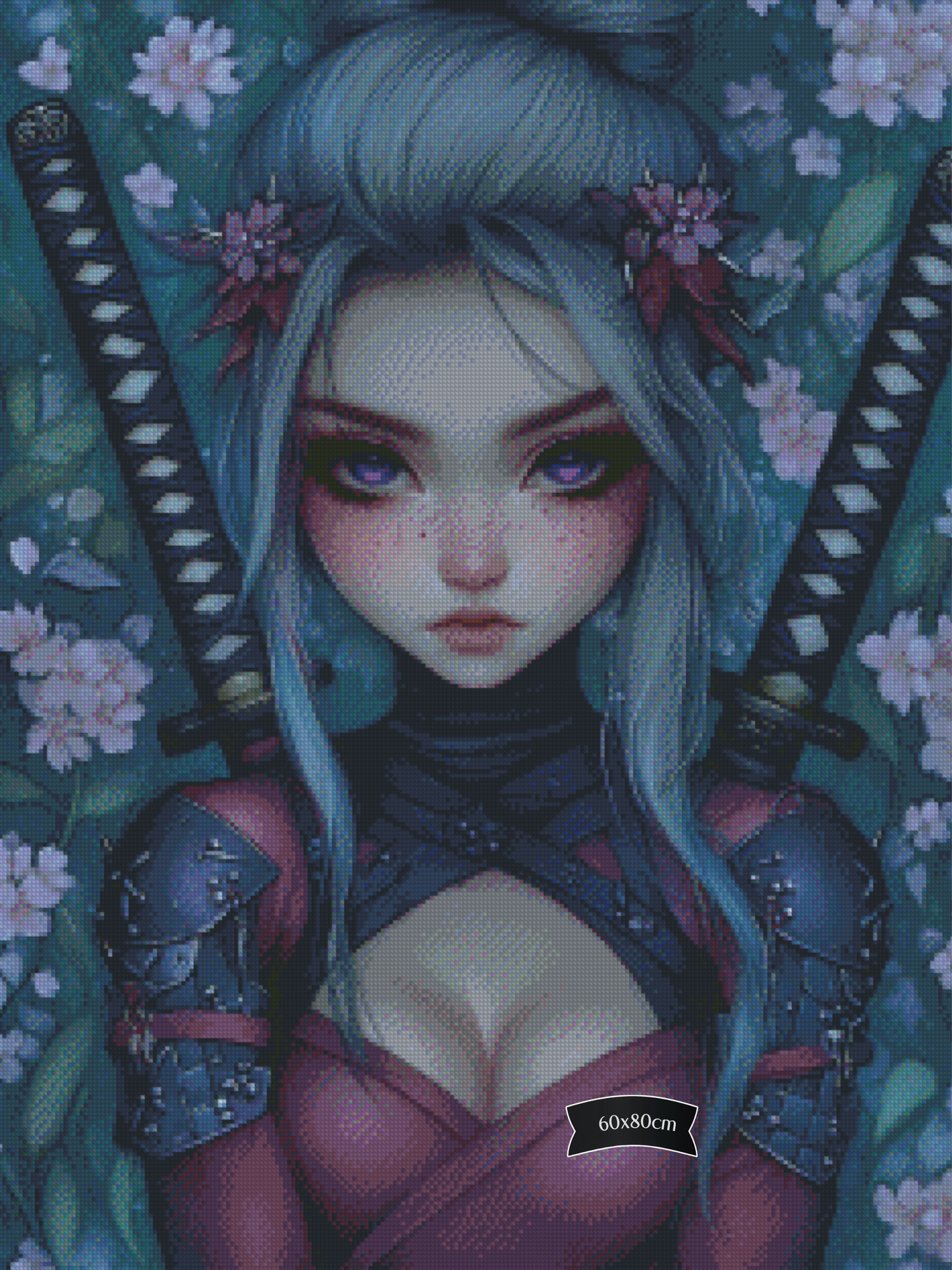 Diamond Painting Sakura - die Blüte des Schattens von Trudis_ai_art