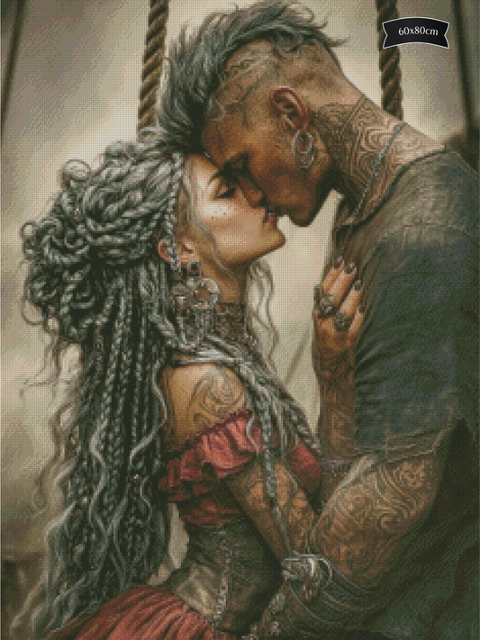 Diamond Painting Knoten aus Nähe von Sandrietta_ai