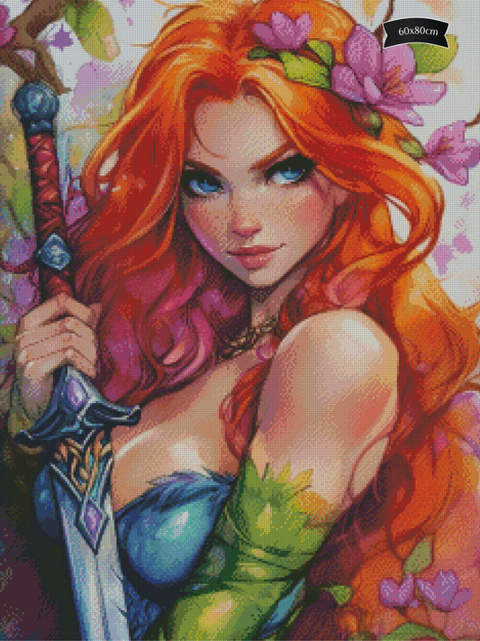 Diamond Painting Die Waldkriegerin von Finira_artist