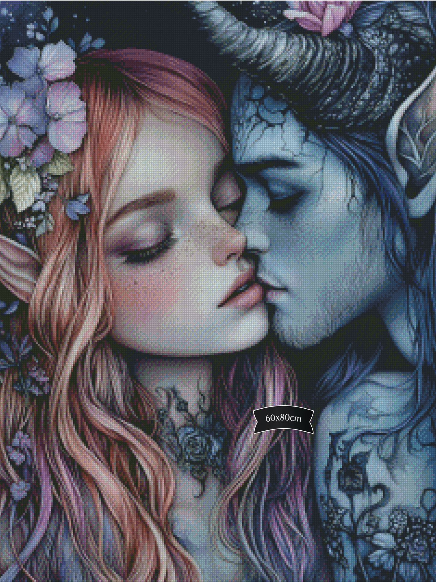 Diamond Painting Zwei Welten, ein Atemzug von Trudis_ai_art