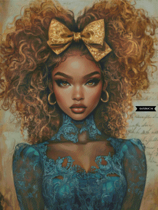 Diamond Painting Goldene Stille ©trudis_ai_art