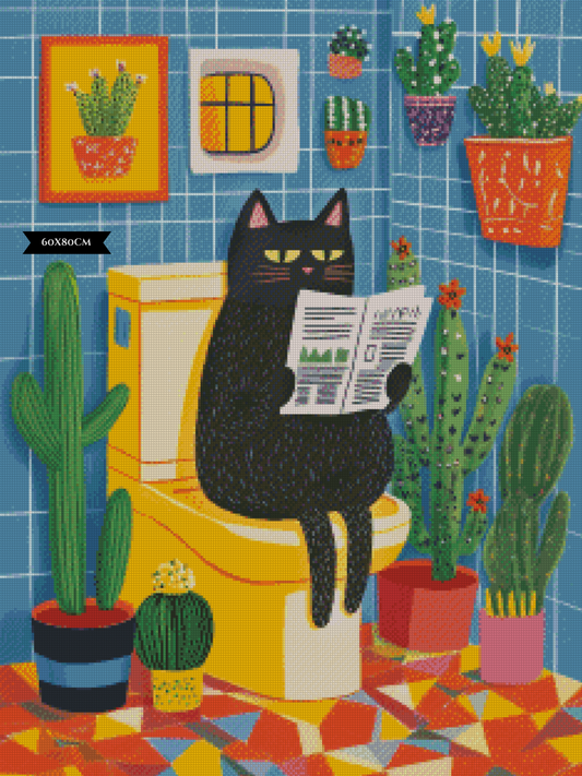Diamond Painting Toilet Time ©salzkatze.ai