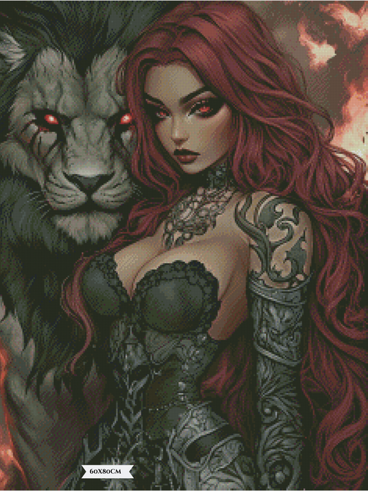 Diamond Painting Cirque Leonis ©trudis_ai_art