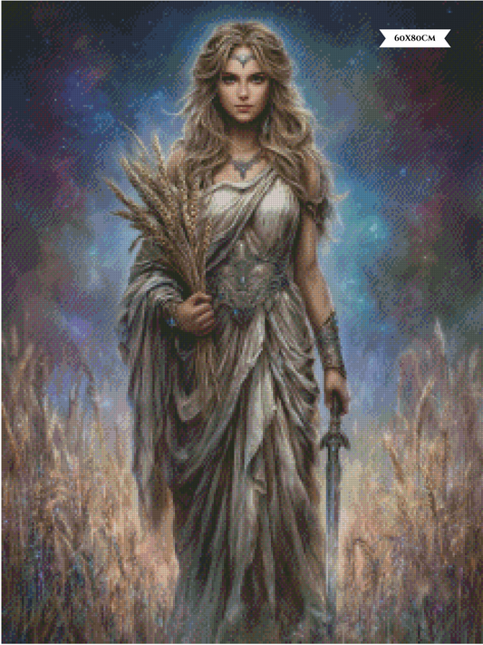 Diamond Painting Ordnung im Chaos (Jungfrau) ©salzkatze.ai