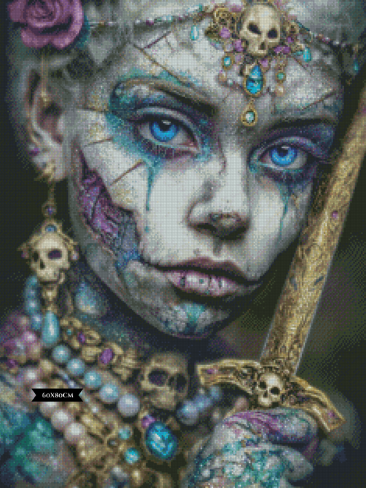 Diamond Painting Skull & Stardust ©sandrietta_ai