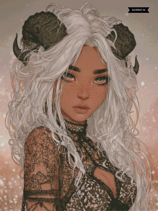 Diamond Painting Silken Shadows ©salzkatze.ai