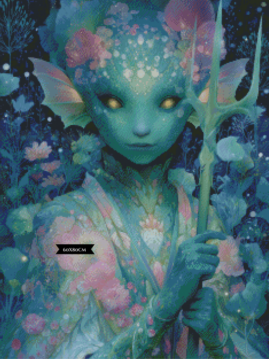 Diamond Painting Tideborn Seer ©salzkatze.ai