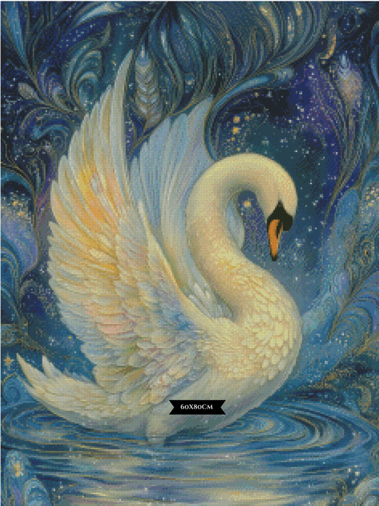 Diamond Painting Swanlight Serenade ©salzkatze.ai
