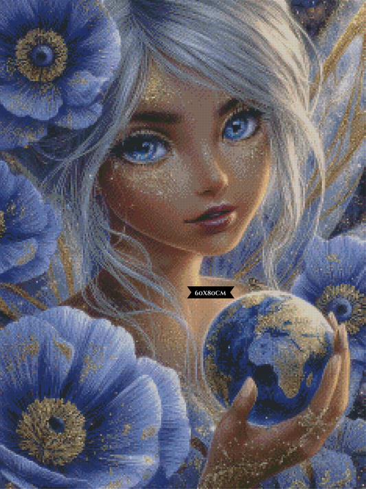 Diamond Painting Die goldene Spore der Schöpfung ©Elly_A.I